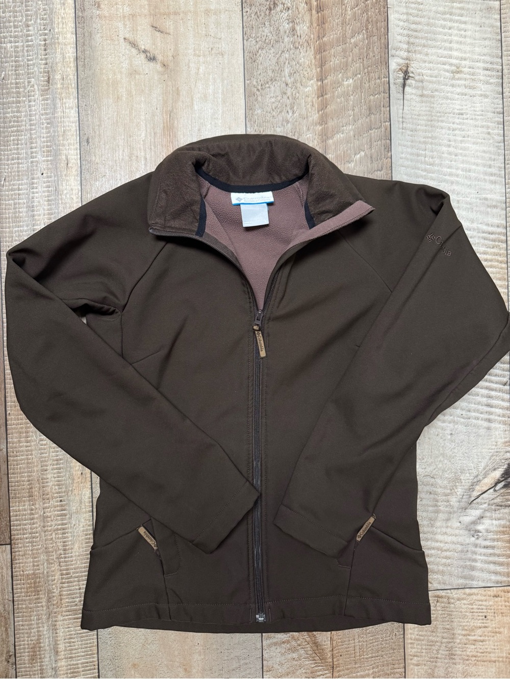 Columbia Brown Full-Zip Utility Jacket